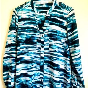 Calvin Klein Long Sleeve Top Size Small Petite
